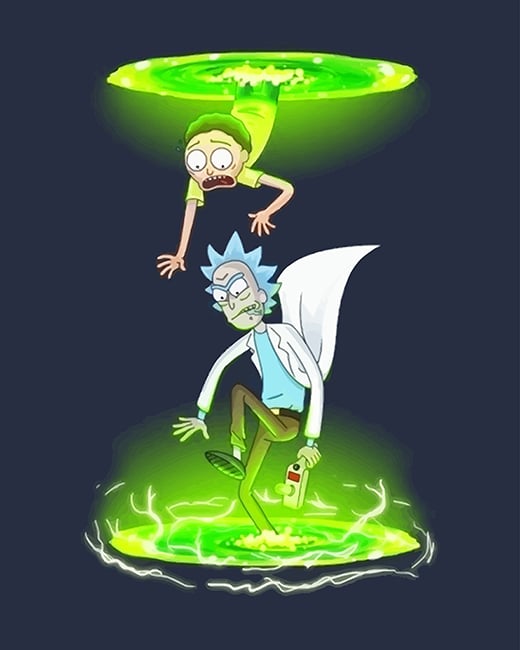 Portal Gun Rick And Morty Paint by numbers