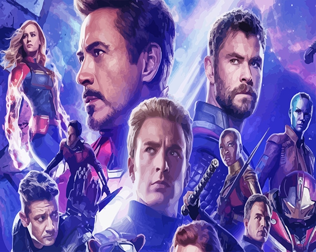 Avengers Endgame adult Paint by numbers