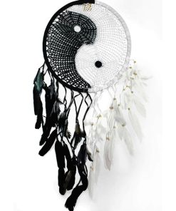 Black and white dream catcher adult paint by numbers