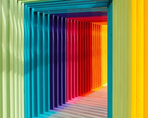 Colorful Entrance Paint by number