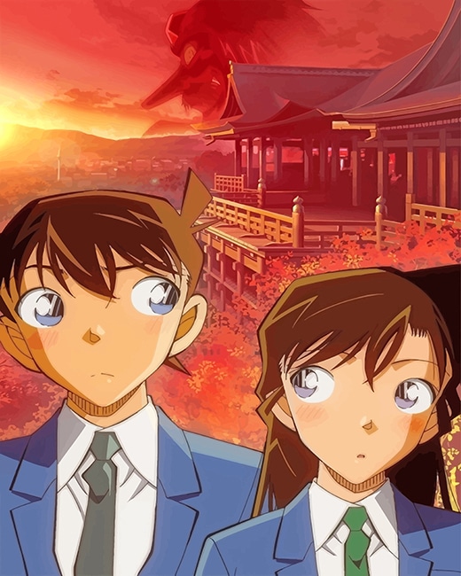 Detective Conan and Ran adult paint by numbers