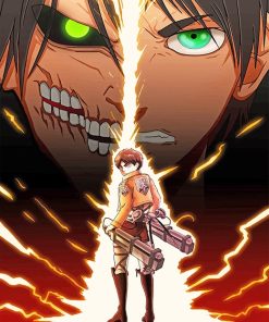 Eren Anime Attack On Titan adult paint by numbers