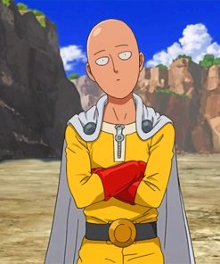 One Punch Man Saitama adult paint by numbers