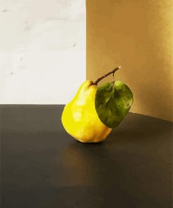 Yellow Pear Fruit paint by number