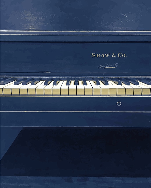 Piano Shaw and Co adult paint by numbers