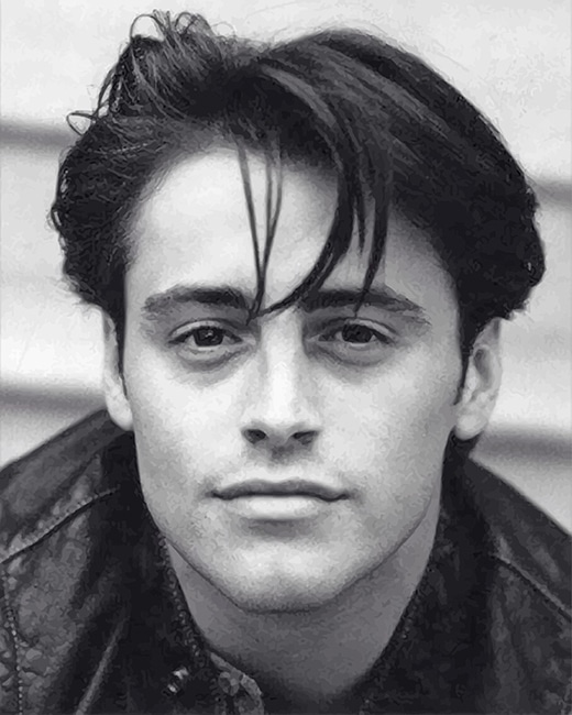 Black And White Joey Tribbiani paint by number