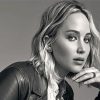 Black And White Jennifer Lawrence paint by number