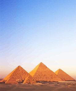 Egypt Pyramids Landscape adult paint by number