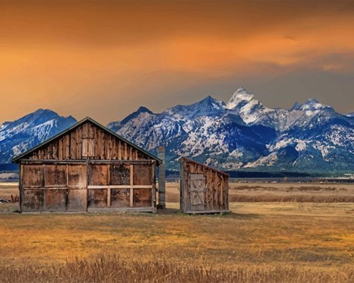 Grand Teton National Park paint by number