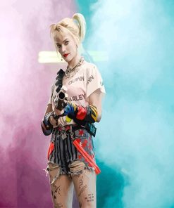 Harley Quinn Birds Of Grey paint by number