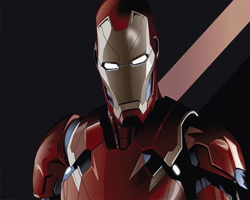 Iron Man Paint by numbers