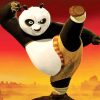 Kung Fu Panda paint by number