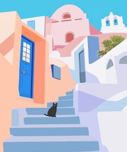 Santorini adult paint by numbers