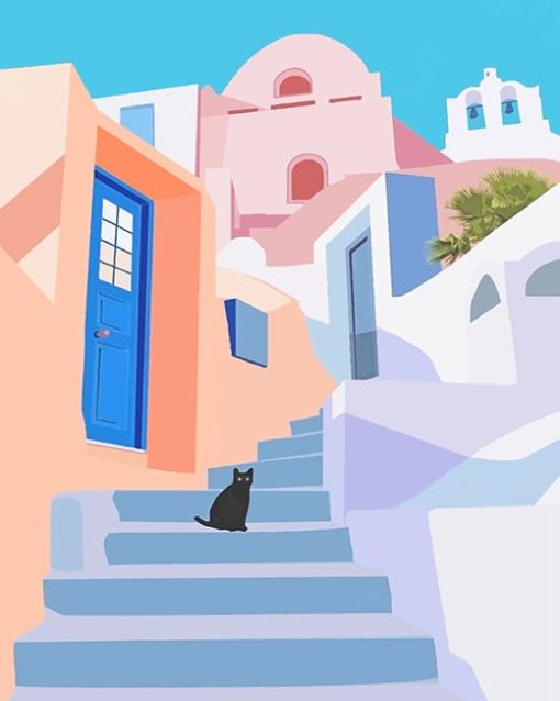 Santorini adult paint by numbers