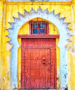 Traditional Moroccan Home Door Paint By Numbers