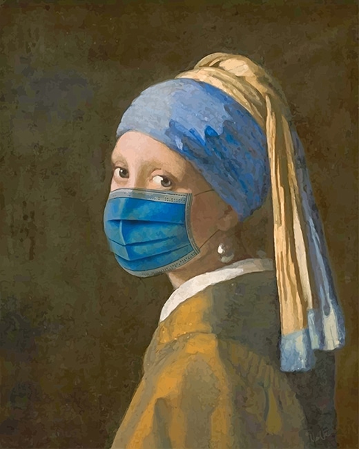 Johannes Vermeer Wearing A Mask Paint By Numbers