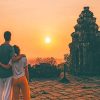 Angkor Sunset Lovers adult paint by numbers