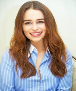 Cute Emilia Clarke adult paint by numbers