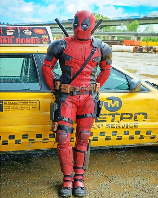 Deadpool Comedy film adult paint by numbers