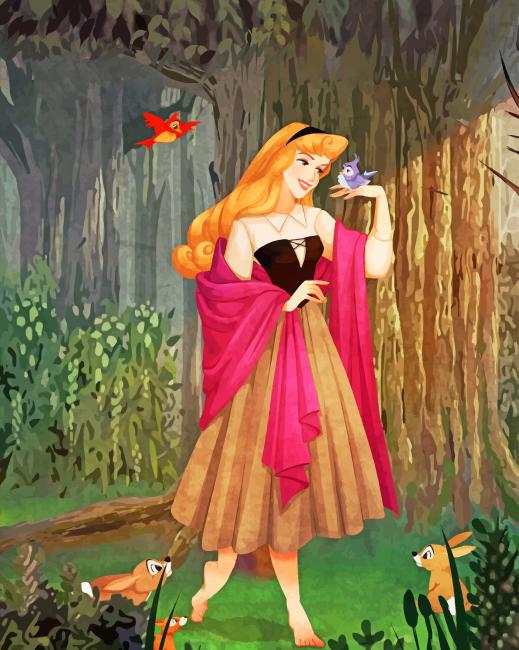 Disney Princess Aurora Animations Paint By Number - NumPaints