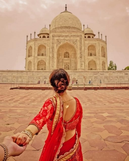 Follow Me Taj Mahal adult paint by numbers