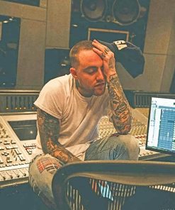 Mac Miller In The Studio paint by number