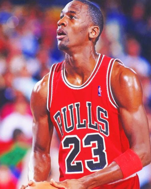 Michael Jordan The Best Basketball Player paint by numbers