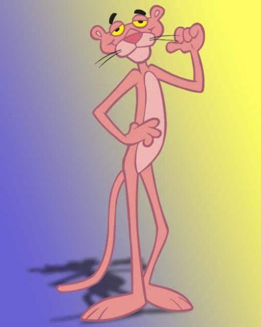 Pink Panther adult paint by numbers