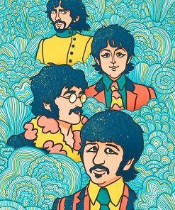 The beatles art adult paint by numbers
