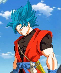 Xeno Goku ssj Blue adult paint by numbers