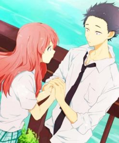 A Silent Voice Romance Anime paint by number