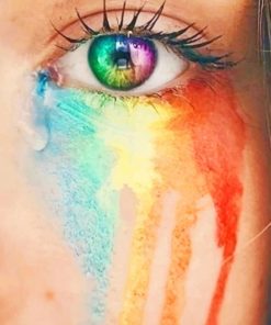 Crying Rainbow paint By numbers