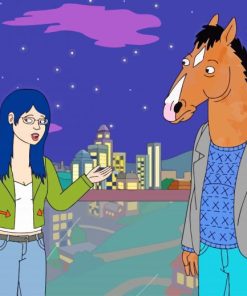 Diane With BoJack Horseman paint by number