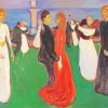Edvard Munch The Dance Of Life paint by number