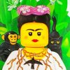 Frida Khalo Lego Art Work Paint by Numbers