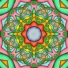 Green Mandala paint by number