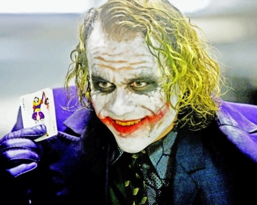 Heath Ledger Joker Paint By Numbers