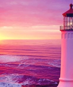 Light House Sunset Paint By Numbers