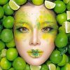 Lime Girl Fashion paint by numbers