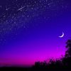 Moon Purple Sky paint by number