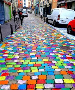 Painted Pavement Street paint by numbers