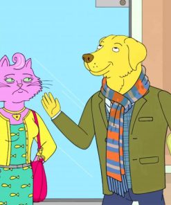 Princess Caroline And Mr Peanutbutter paint by number