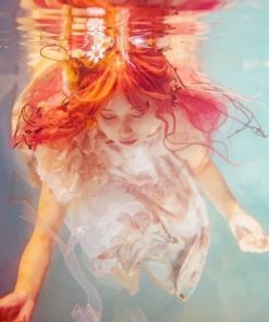 Redhead Underwater paint By Numbers