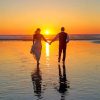 Romantic Couple at Sunset paint by numbers