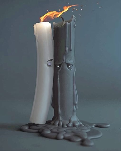 Sad Candles Paint By Numbers