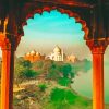Taj Mahal Garden India paint by number