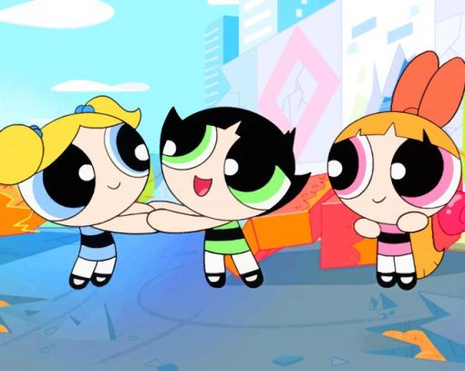 The Powerpuff Girls paint by numbers