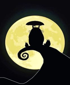 Totoro Silhouette paint by number