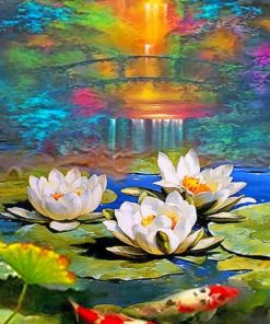 Water Lilies paint by numbers