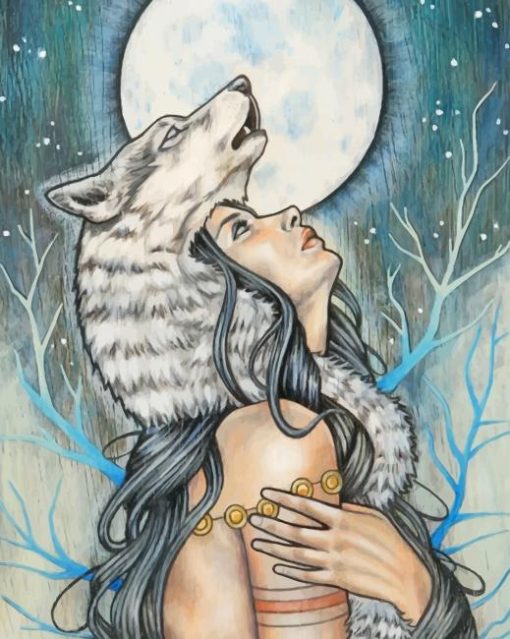 Wolf Woman Paint By Numbers